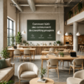 Une réunion dans un espace de coworking chaleureux et collaboratif