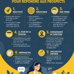 Infographie illustrant les 7 règles essentielles du cold calling