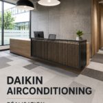 Un bureau moderne équipé d'une climatisation Daikin pour un confort optimal