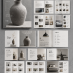 Un modèle de catalogue bien conçu avec des images accrocheuses et un design harmonieux.