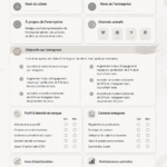 Modèle d'audit Instagram avec graphiques et conseils