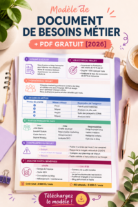 Modèle de document de requirements business à télécharger, organisé et clair