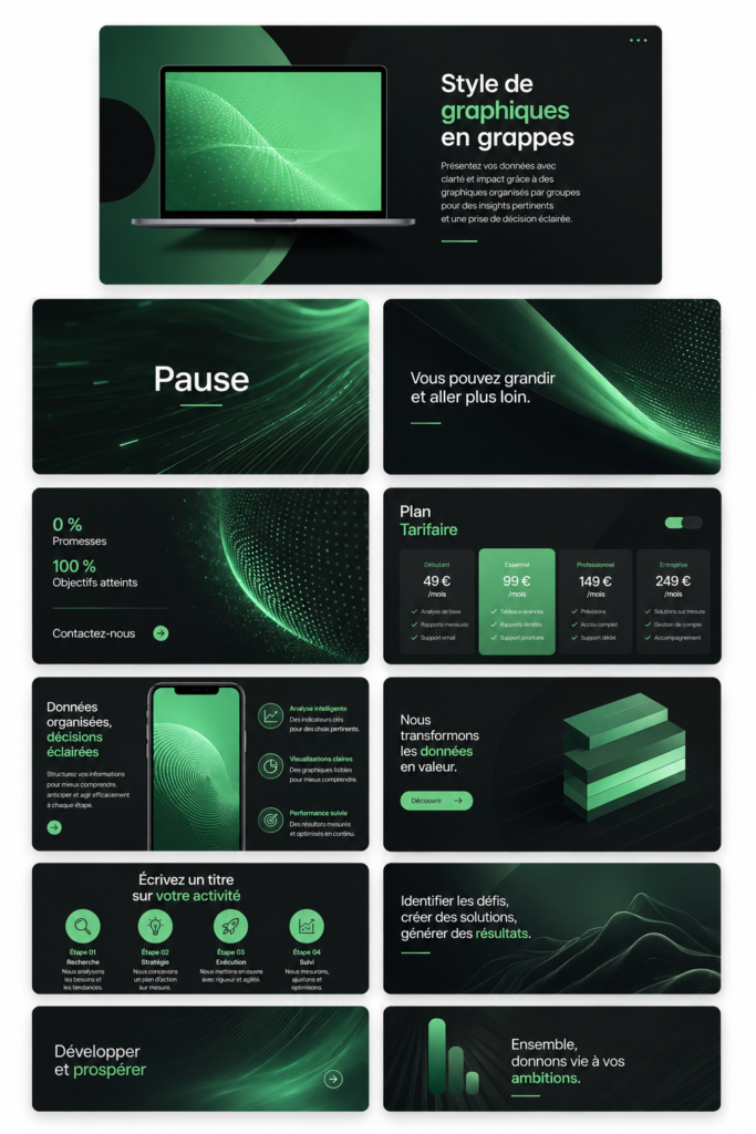 Un exemple de présentation PowerPoint professionnelle pour mettre en avant une entreprise