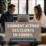 Une femme consultant présente ses services à un groupe de clients potentiels.