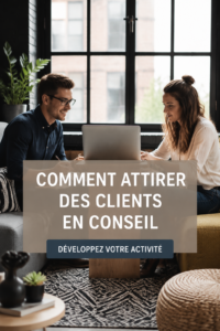 Une femme consultant présente ses services à un groupe de clients potentiels.