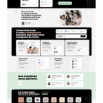 Design moderne d'une page d'atterrissage avec des visuels engageants et un appel à l'action clair