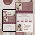Un site web moderne et élégant pour coaches et pédiatres, montrant une interface conviviale et professionnelle.