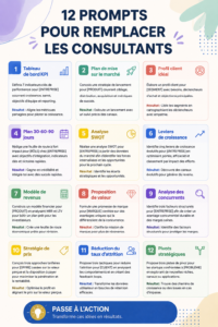 Illustration de prompts inspirants pour remplacer les consultants dans une entreprise.