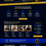 Illustration d'une landing page efficace avec éléments de design et texte attractif