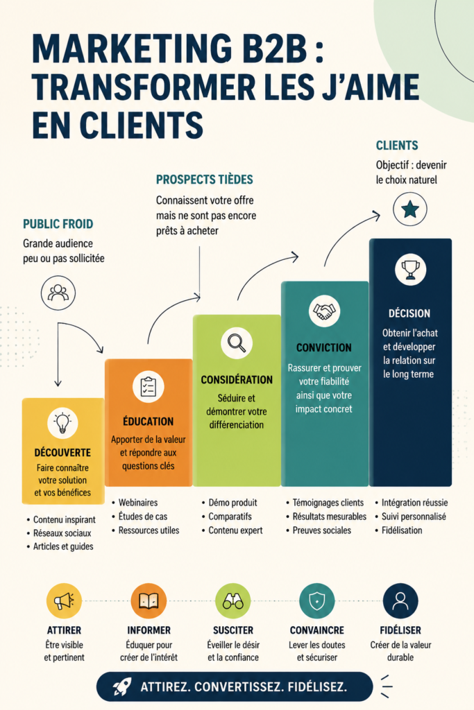 Image illustrant des entreprises en interaction pour du marketing B2B.