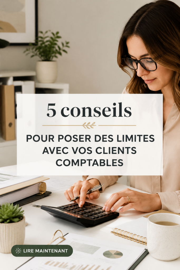 Femme travaillant avec des documents comptables, établissant des limites avec des clients.