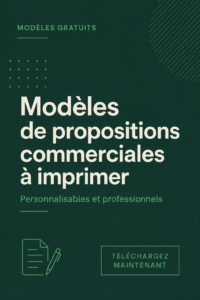 Un aperçu d'un modèle de proposition d'affaires personnalisable sur Canva