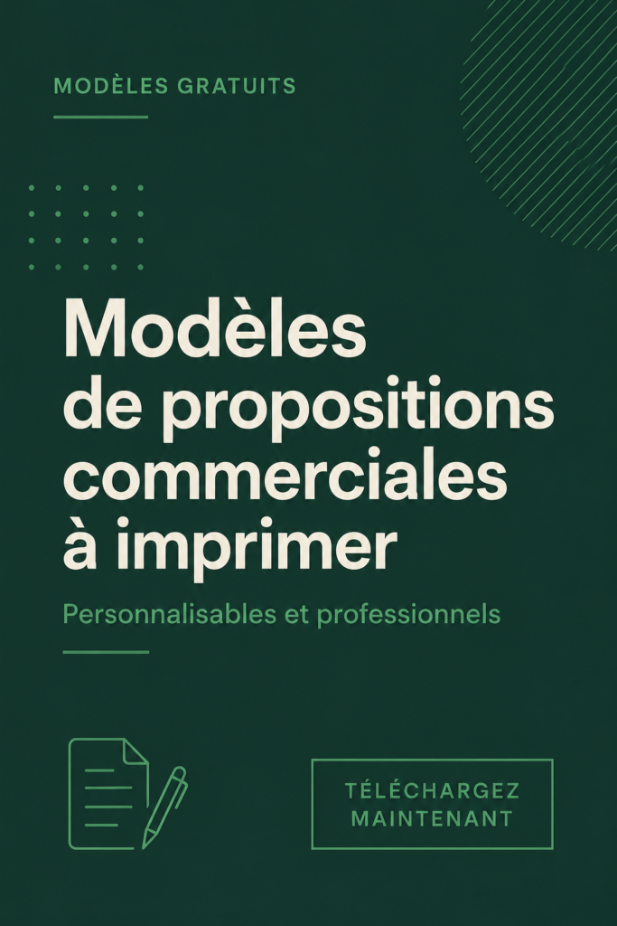 Un aperçu d'un modèle de proposition d'affaires personnalisable sur Canva