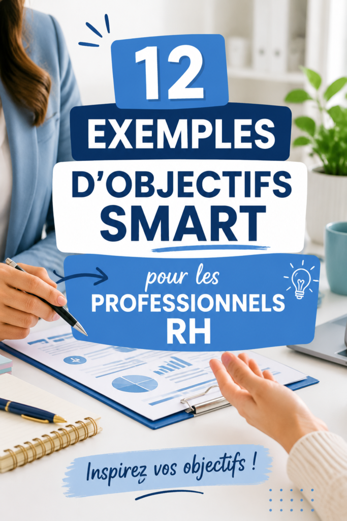 Illustration d'une réunion de professionnels des ressources humaines discutant des objectifs SMART