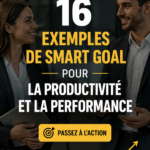 Une femme au bureau réfléchissant à des objectifs SMART pour sa productivité.