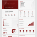 Template de présentation pour agence marketing sur un bureau