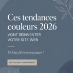 Exemple de site web moderne avec des couleurs tendance pour 2026.