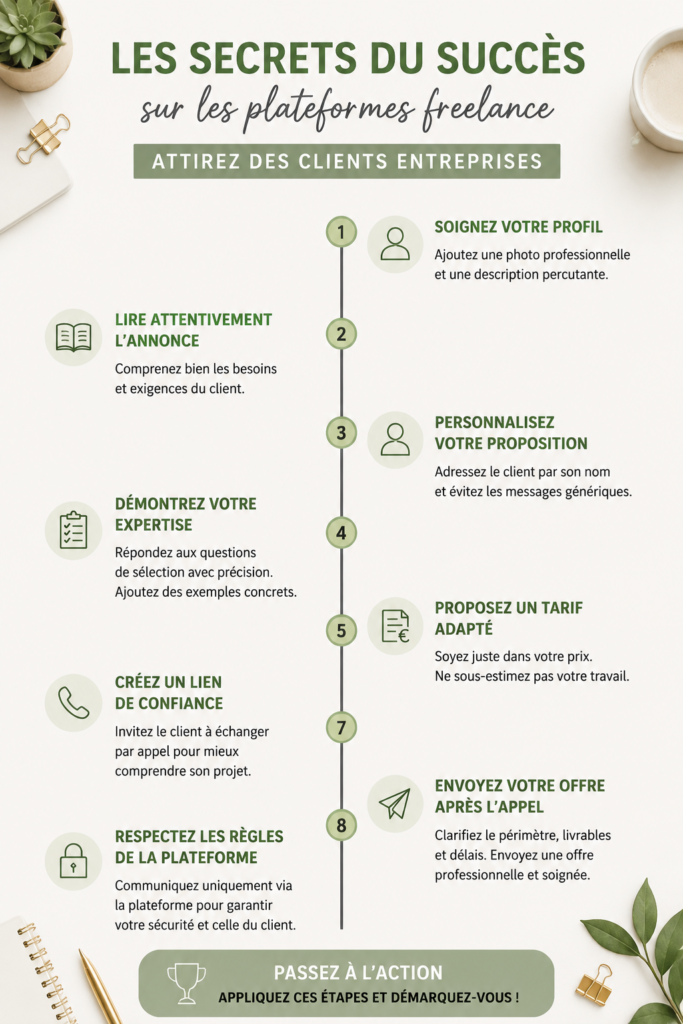 Femme souriante travaillant sur son ordinateur, explorant des opportunités sur Upwork