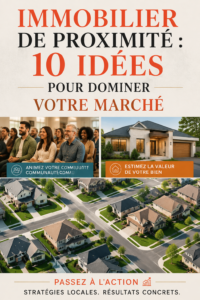 Une femme d'affaires examinant des stratégies de marketing immobilier avec sa tablette