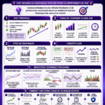Femme utilisant des graphiques d'analyse technique pour des stratégies B2B
