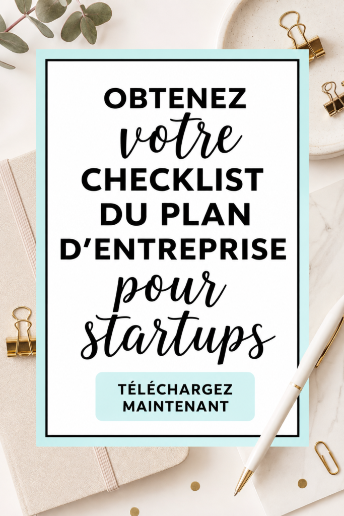 Femme d'affaires rédigeant un plan avec une checklist