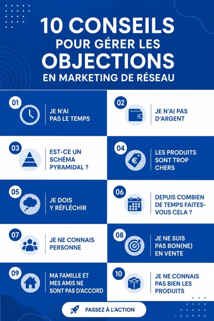 Femme souriante motivée discutant de marketing de réseau avec des clients