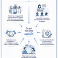 Infographie illustrant la culture organisationnelle dans une entreprise