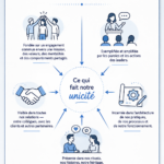 Infographie illustrant la culture organisationnelle dans une entreprise