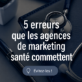 Une femme professionnelle de la santé devant un ordinateur, analysant des stratégies de marketing.