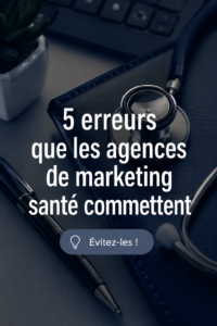 Une femme professionnelle de la santé devant un ordinateur, analysant des stratégies de marketing.