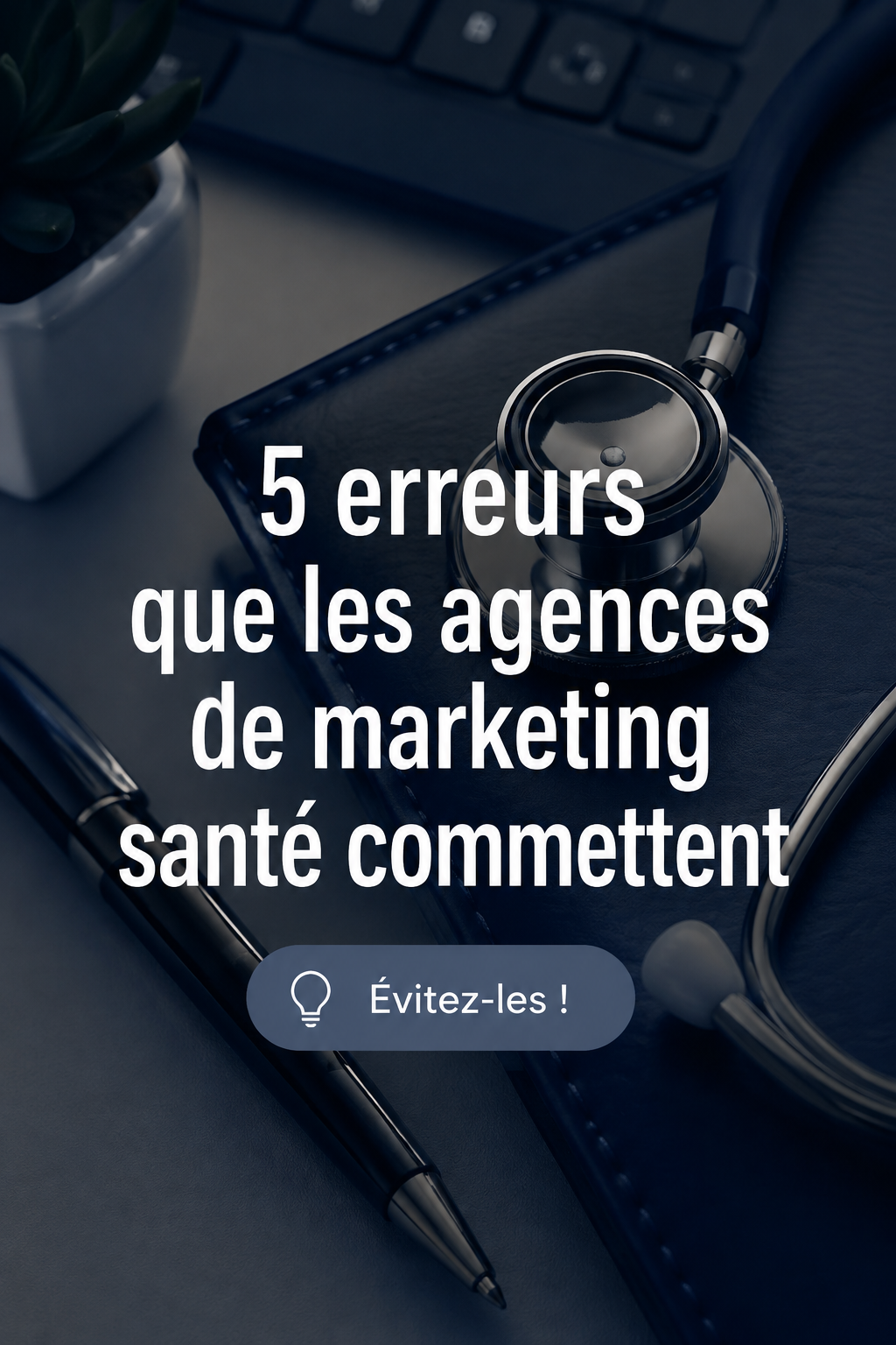 Une femme professionnelle de la santé devant un ordinateur, analysant des stratégies de marketing.