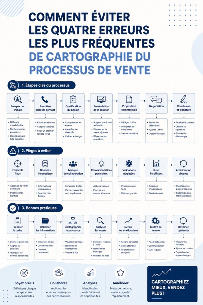 Une femme examinant des diagrammes de processus de vente sur un tableau.