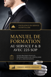 Une équipe de professionnels en formation sur les services F & B.