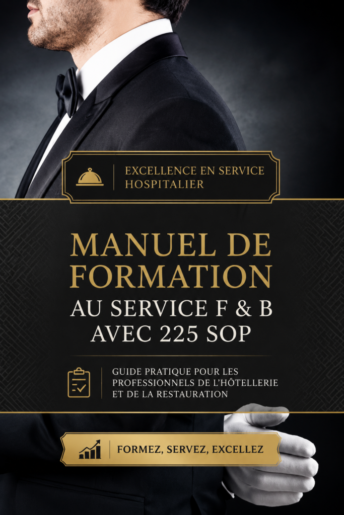 Une équipe de professionnels en formation sur les services F & B.