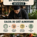 Une restauratrice en train d'analyser les coûts alimentaires de son établissement.