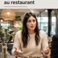 Image d'un restaurateur souriant écoutant les préoccupations d'un client au restaurant sur fond chaleureux.
