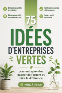 Illustration d'idées de business écoresponsables dans le secteur B2B