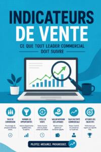 Tableau de bord montrant des KPIs de vente en B2B