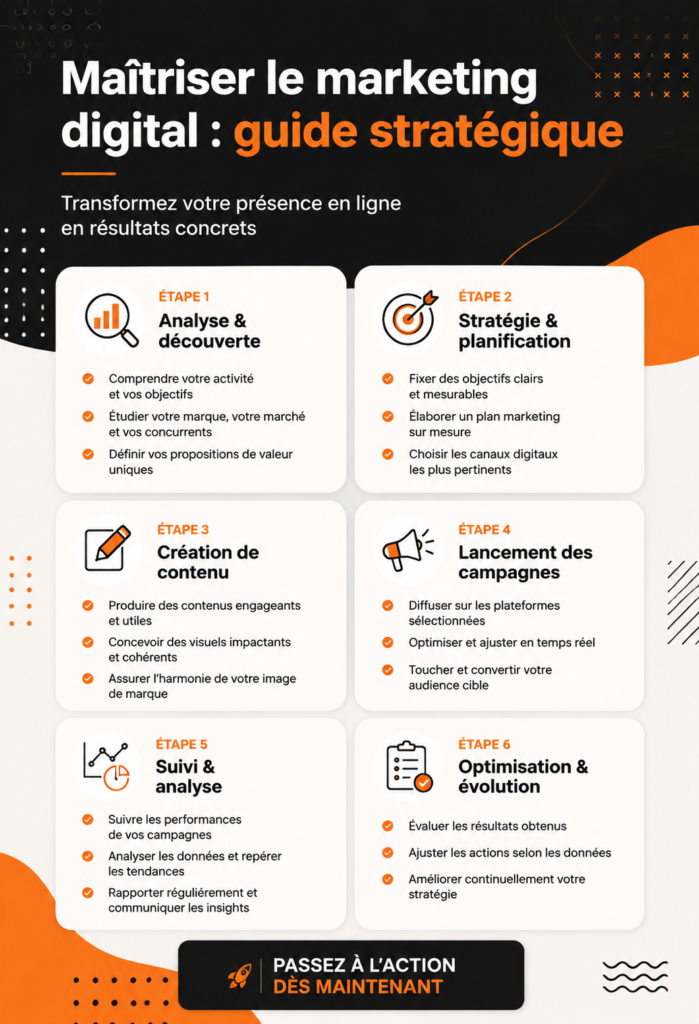 Femme professionnelle travaillant sur une stratégie de marketing digital
