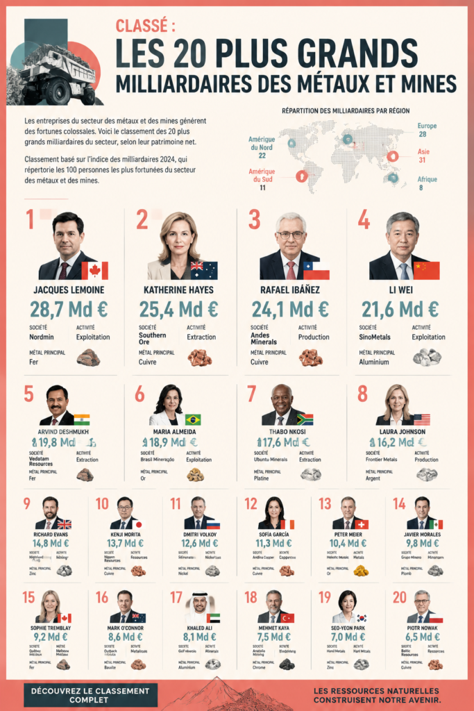Portrait d'un milliardaire influent dans l'industrie des métaux
