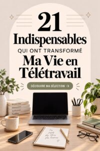Femme travaillant à domicile avec des outils modernes pour le télétravail
