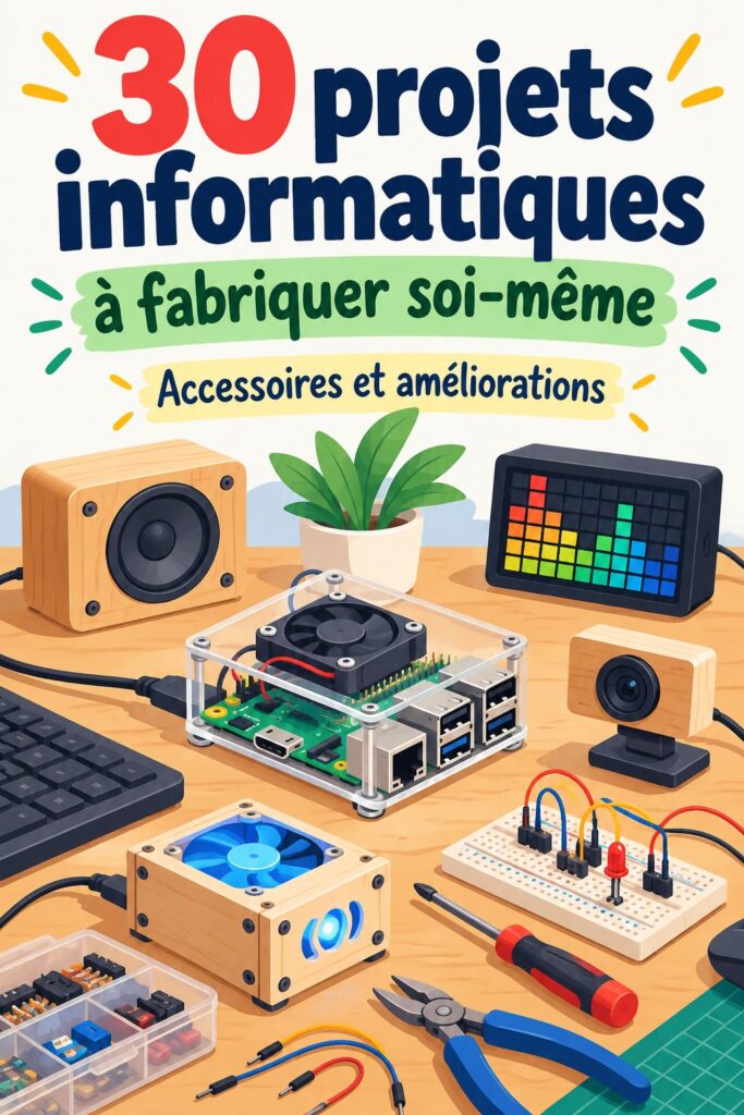 Espace de travail inspirant avec des éléments DIY personnalisés et chaleureux.