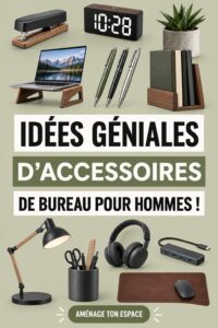 Accessoires de bureau modernes et pratiques pour hommes