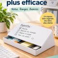 Clavier effaçable sur un bureau moderne, idéal pour l'organisation