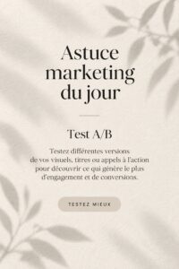 Femme souriante analysant des données marketing sur un ordinateur