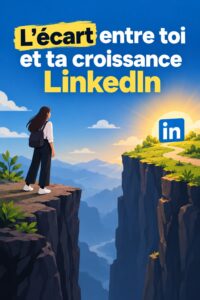 Femme souriante consultant son profil LinkedIn sur une tablette