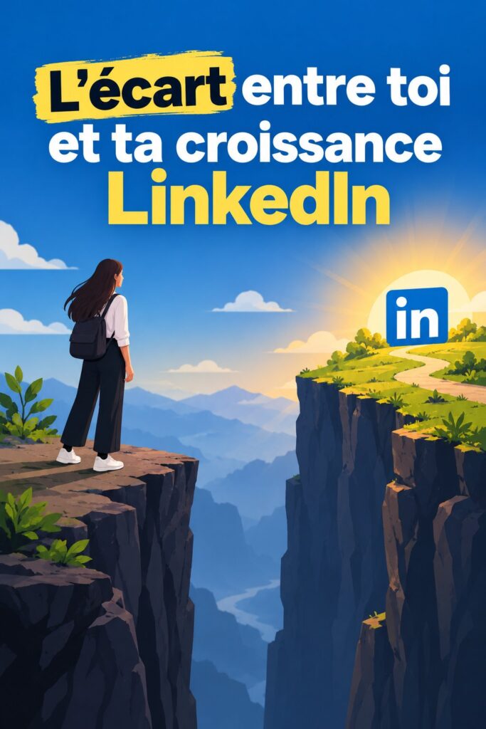 Femme souriante consultant son profil LinkedIn sur une tablette