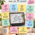 Femme au bureau travaillant sur son ordinateur portable en tant qu'assistante virtuelle.