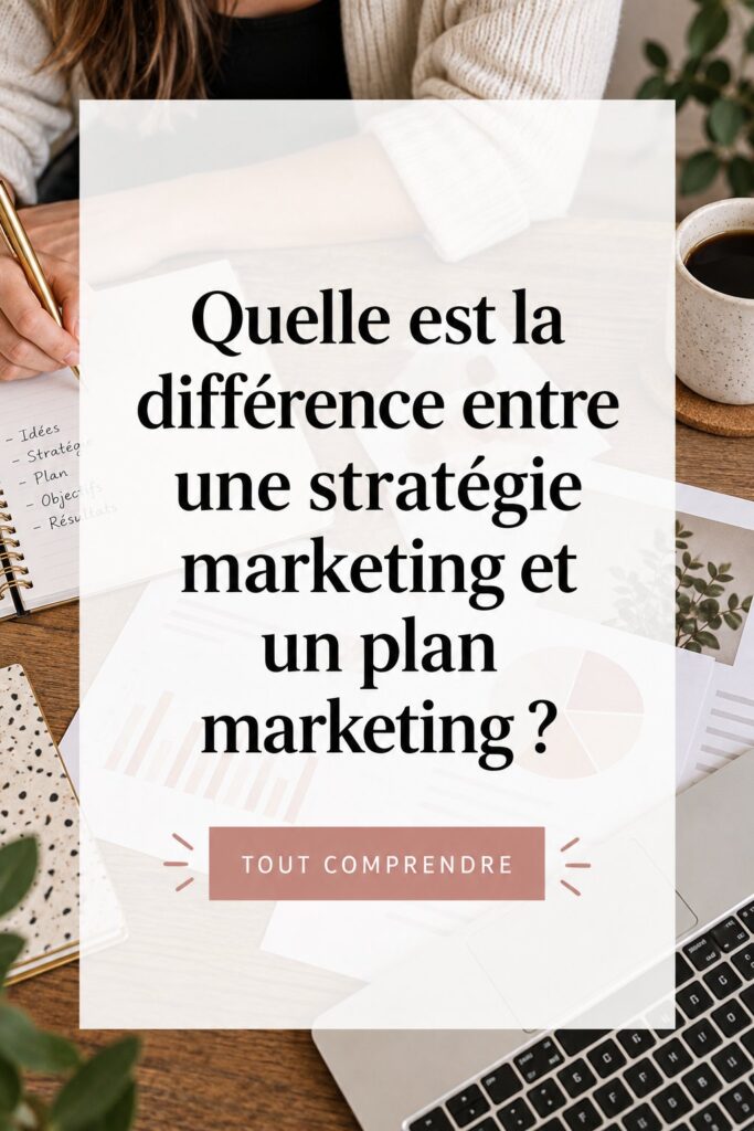 Femme d'affaires analysant une stratégie marketing à son bureau.