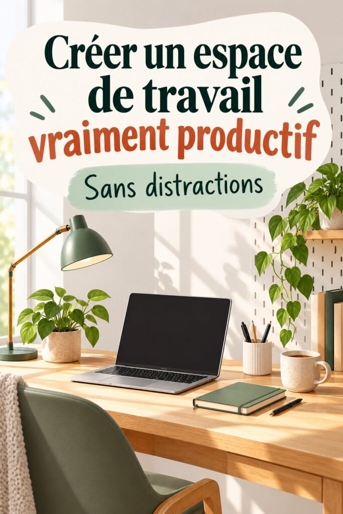 Espace de bureau bien aménagé pour une productivité optimale